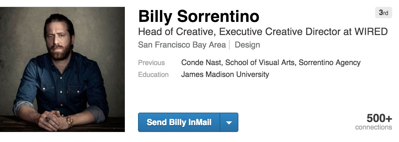 LinkedIn de Billy Sorrentino