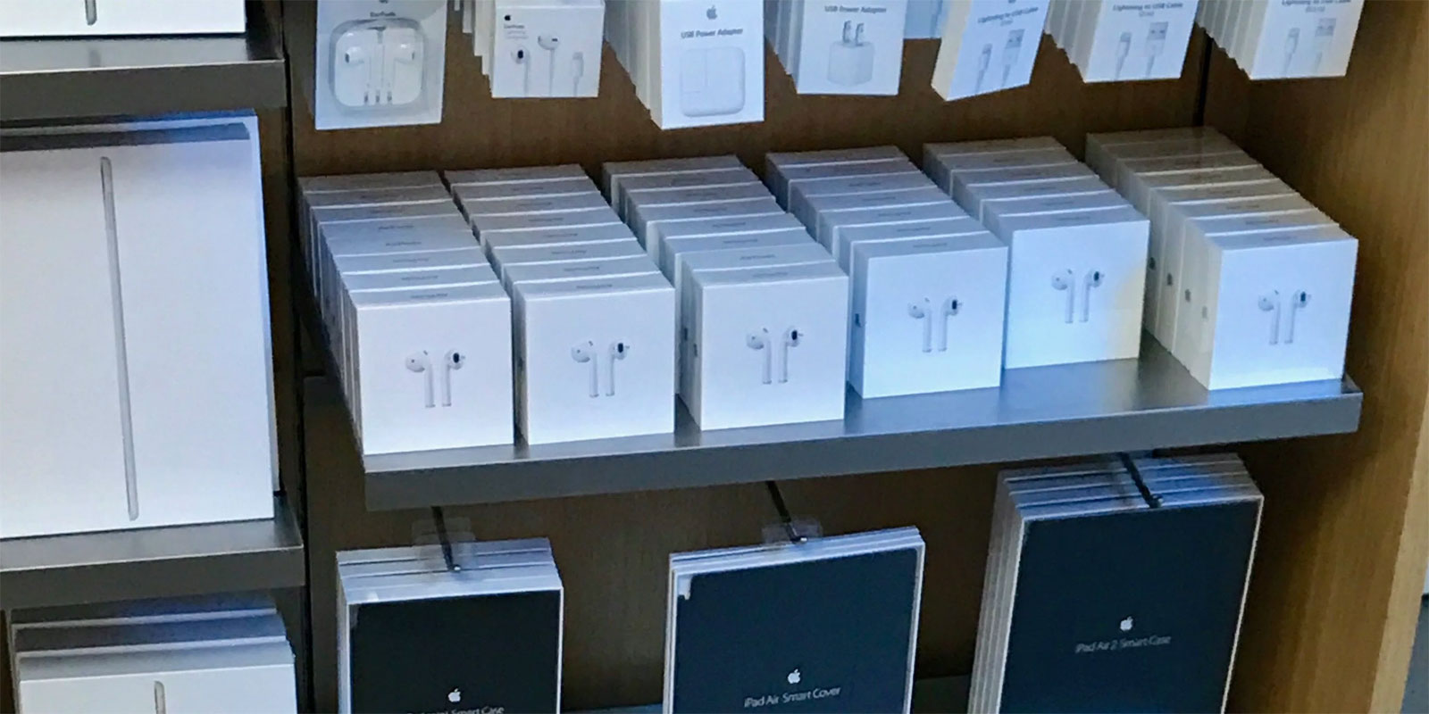 AirPods en las Apple Store