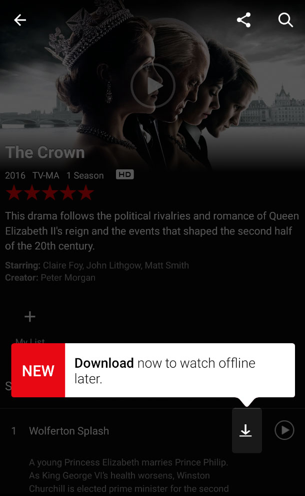 Descargas en Netflix