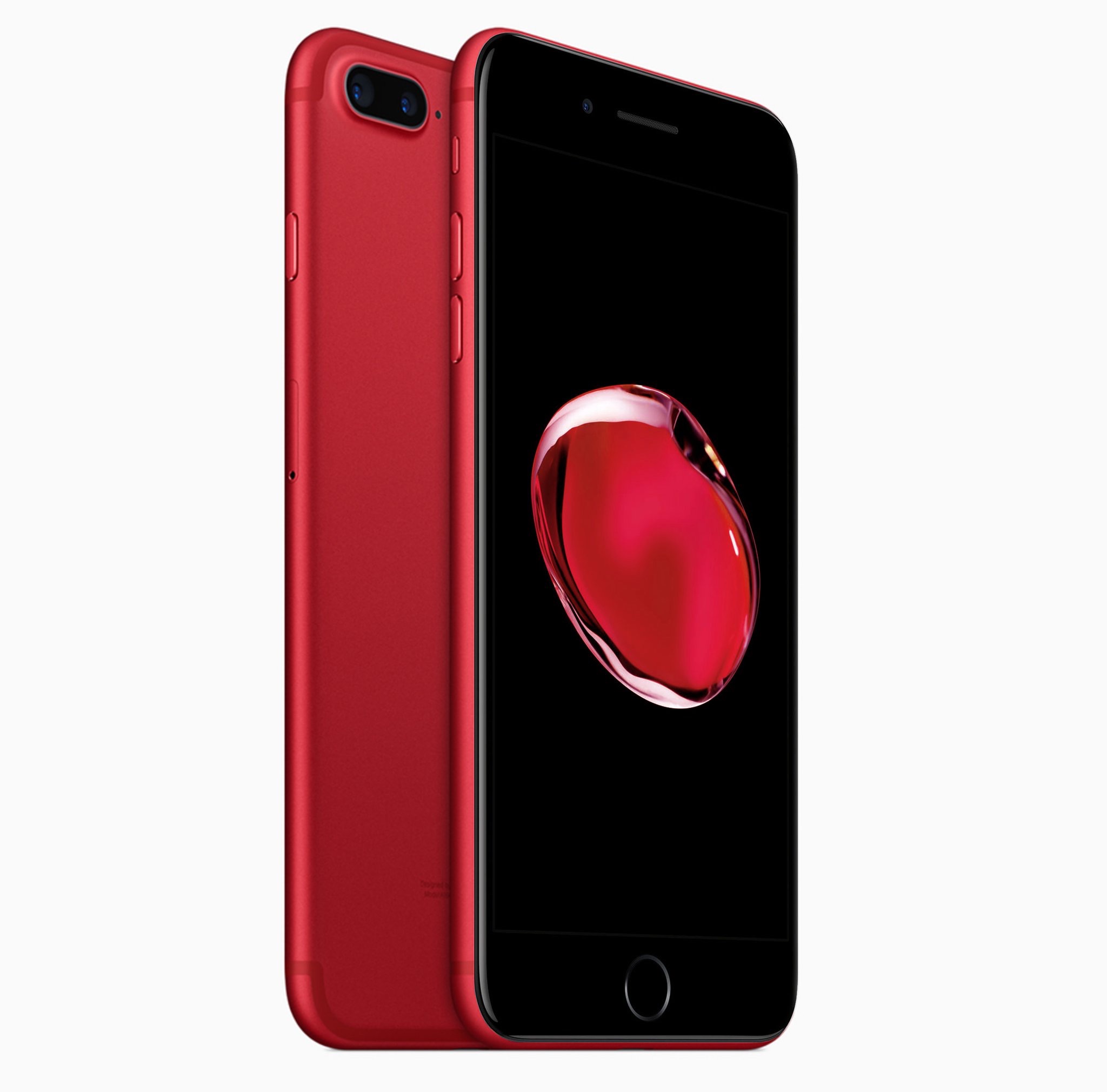 Concepto de diseño iPhone 7 rojo con frontal negro