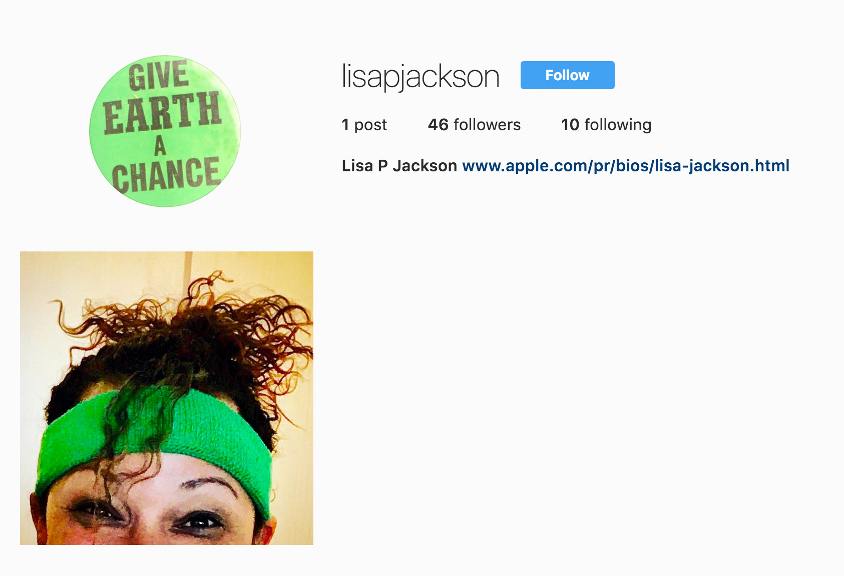 Instagram de Lisa Jackson