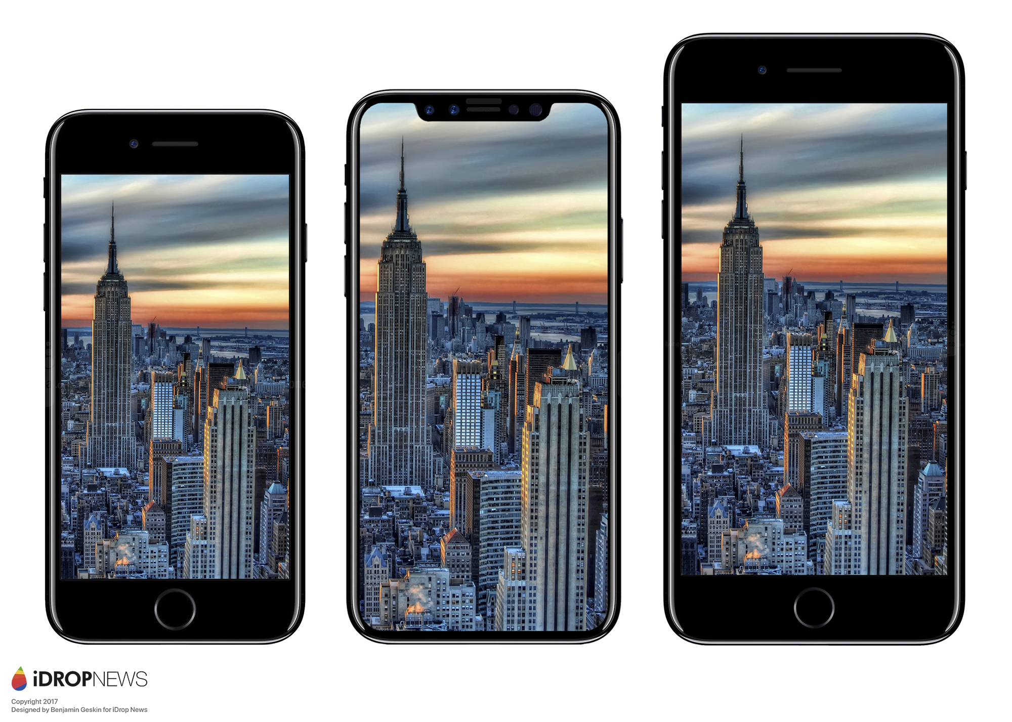iPhone 8 comparado con el iPhone 7 y 7 Plus