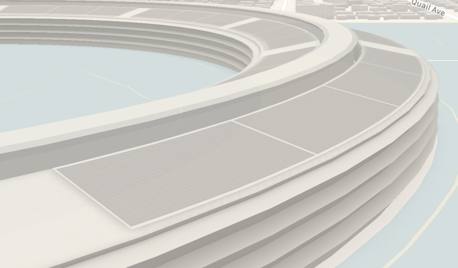 Modelo 3D del anillo de las oficinas de Apple