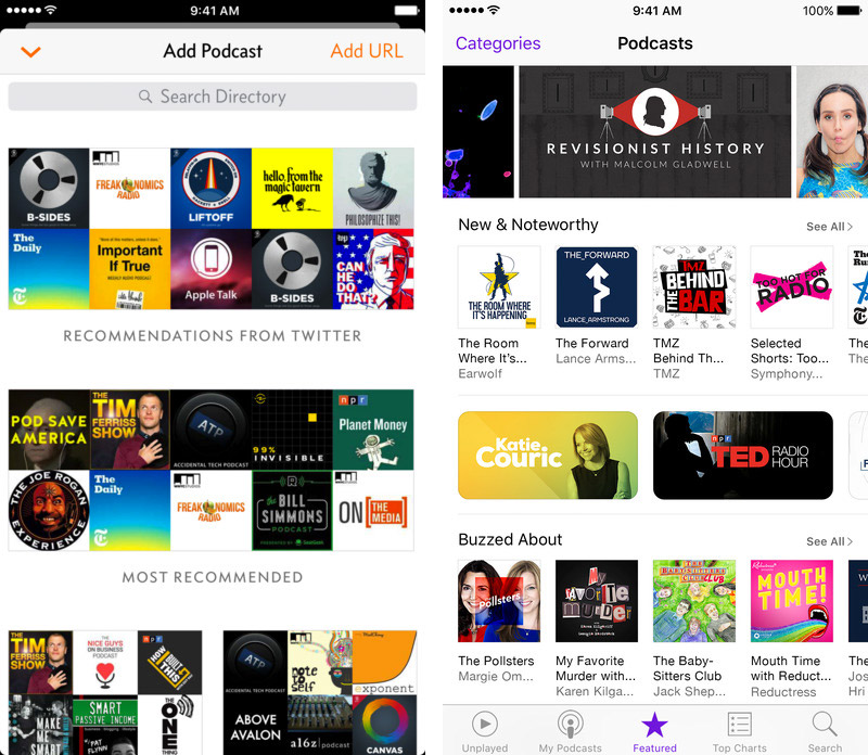 Apps de Podcasts (Overcast y Apple Podcasts)