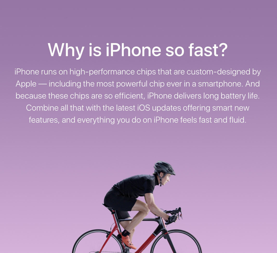 Por qué el iPhone es tan rápido