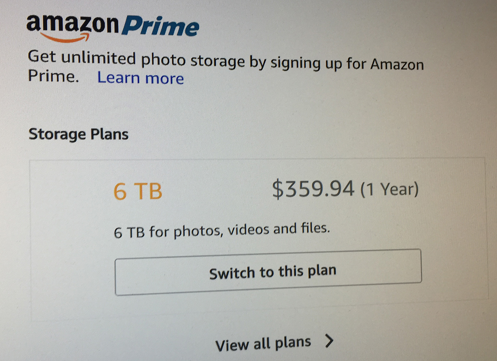 Nuevos planes de Amazon Cloud Drive