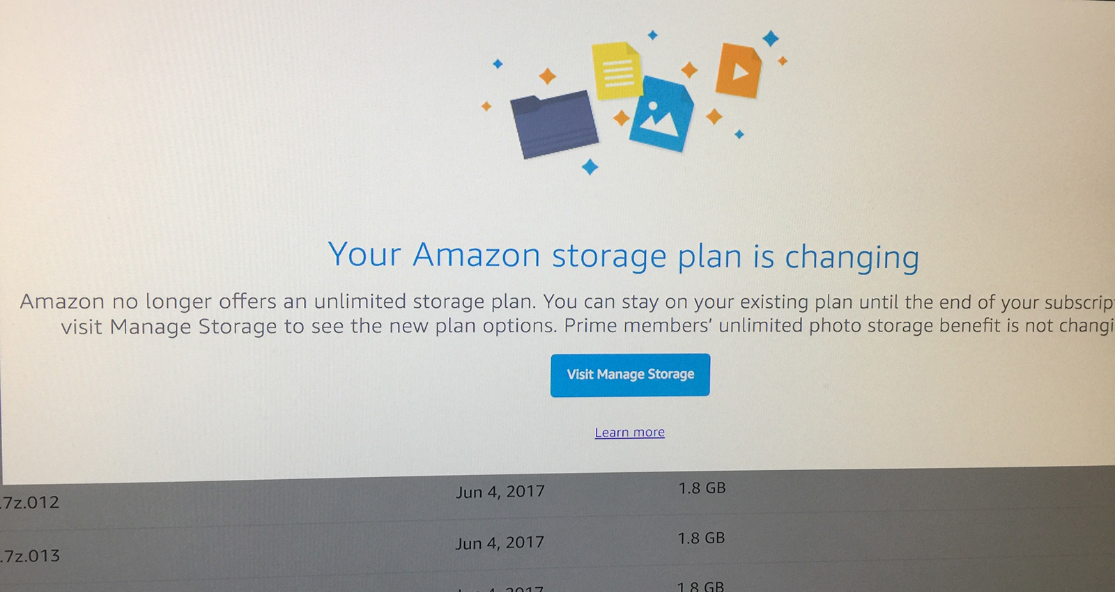 Amazon Cloud Drive dejará de ser ilimitado