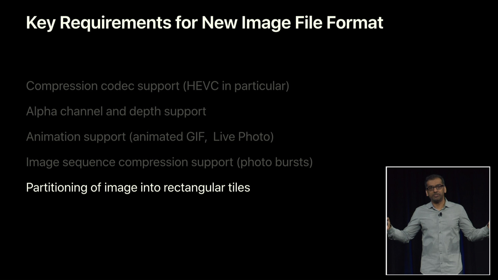 Formatos de imagen y video HEVC y HEIF