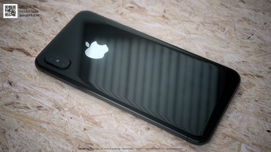 Concepto de diseño de iPhone 8 en negro