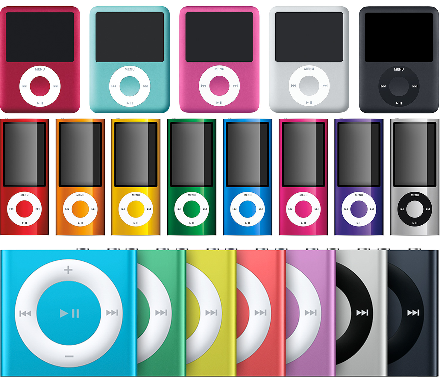 iPod nano y iPod shuffle