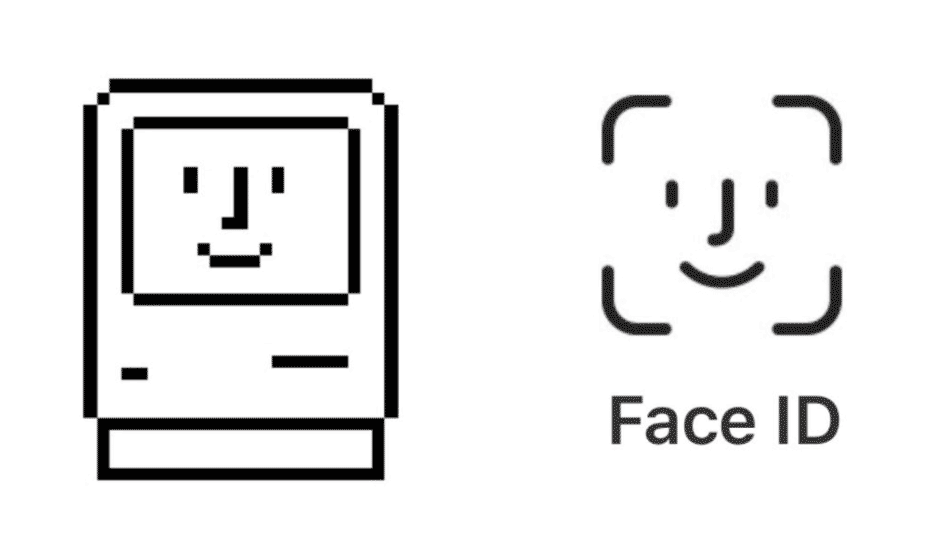 Icono de Face ID e icono del Finder