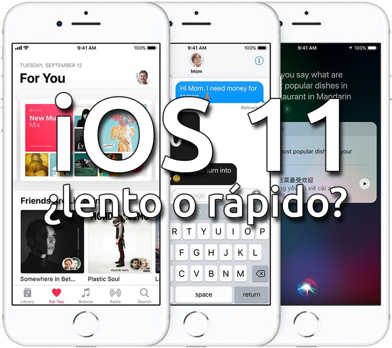 iOS 11, ¿lento o rápido? - Encuesta