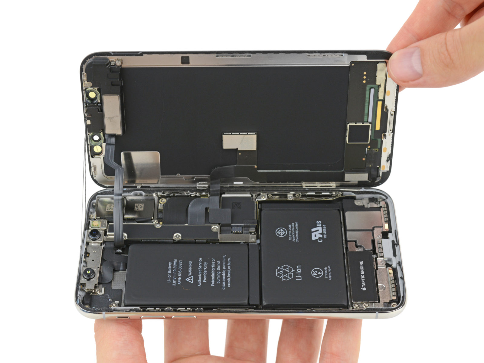 iPhone X por dentro