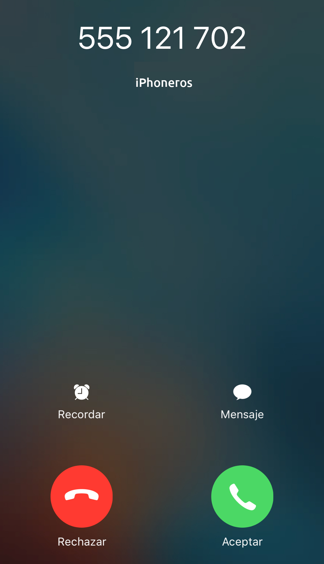 Входящий звонок на айфон скрин
