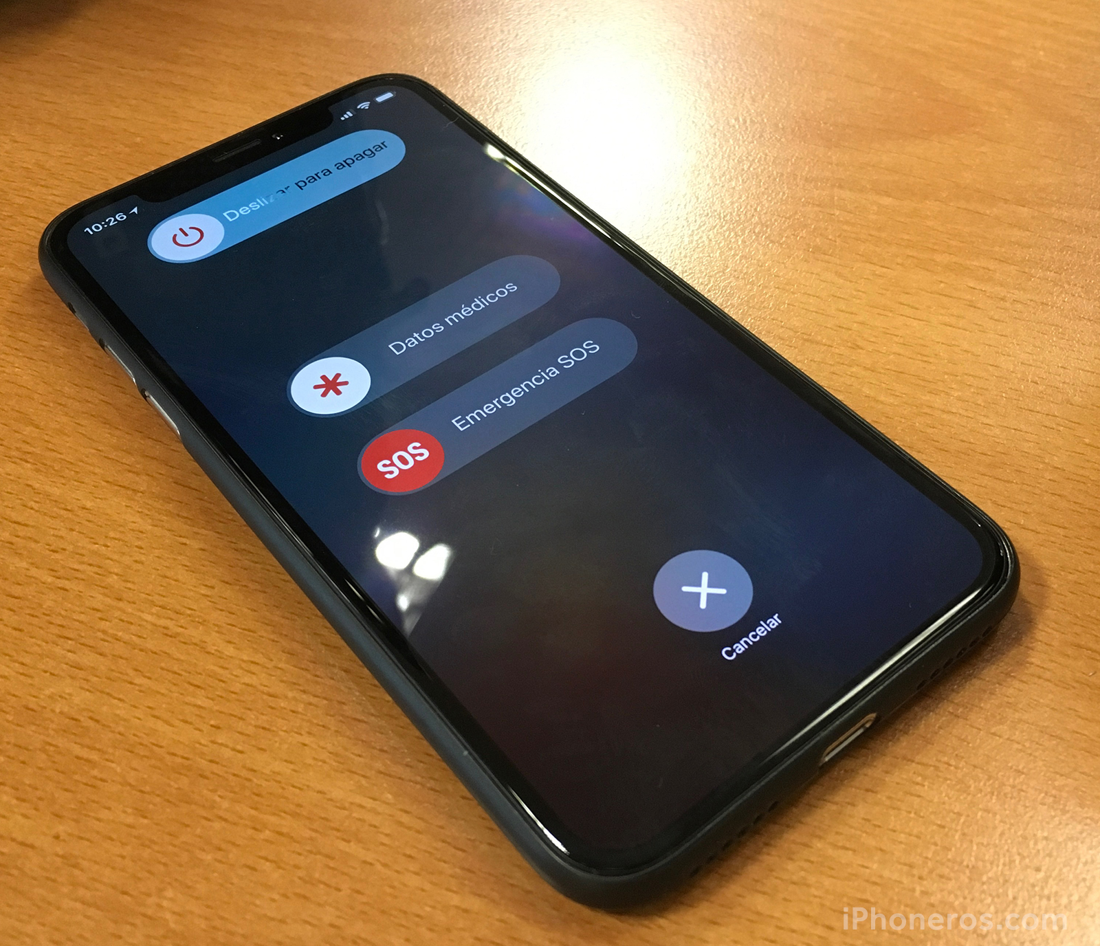 Llamadas de emergencia en el iPhone X