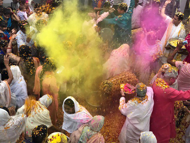 Foto del festival indú Holi hecha con el iPhone X