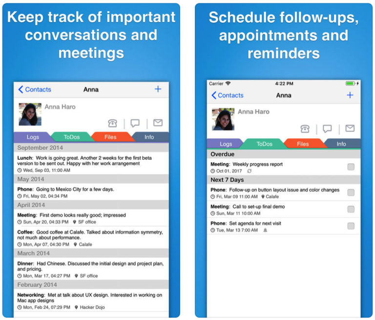 contacts journal crm app contacts journal crm app