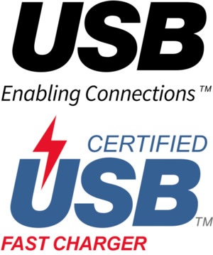 Logo de la Certificación carga rápida USB