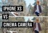 Comparación del iPhone XS con la Canon C200