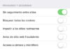 Ajustes de privacidad de Safari en iOS