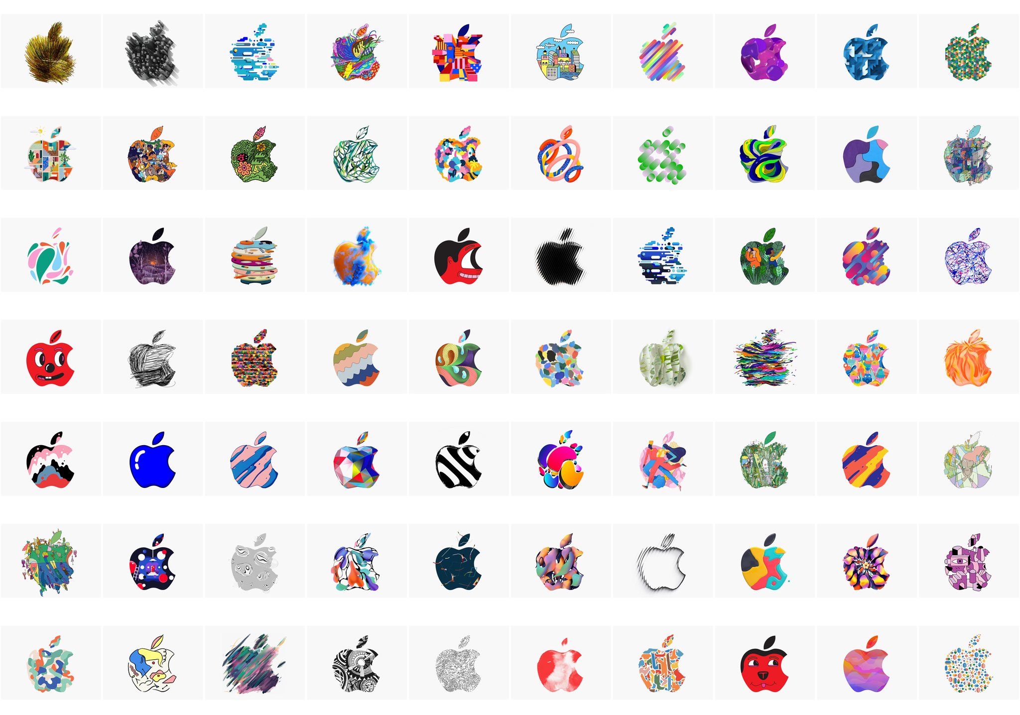 370 logotipos de Apple para la Keynote