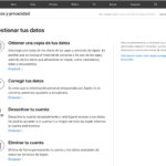 Portal de privacidad de datos de Apple