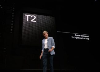Chip T2: Evento de presentación del iPad Pro todo pantalla, del Mac mini y del MacBook Air Retina