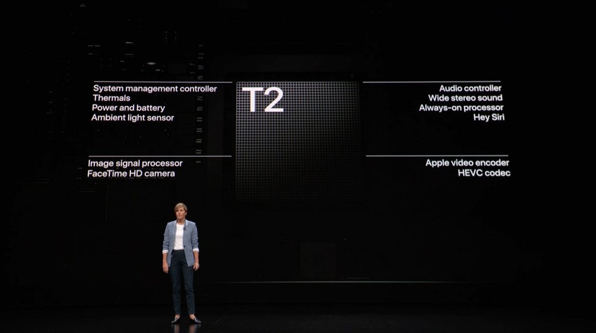 Chip T2: Evento de presentación del iPad Pro todo pantalla, del Mac mini y del MacBook Air Retina