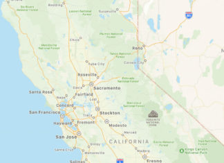 California en los mapas de Apple