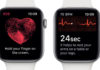 App de electrocardiogramas en el Apple Watch series 4