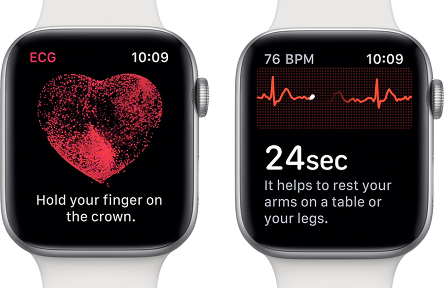 App de electrocardiogramas en el Apple Watch series 4