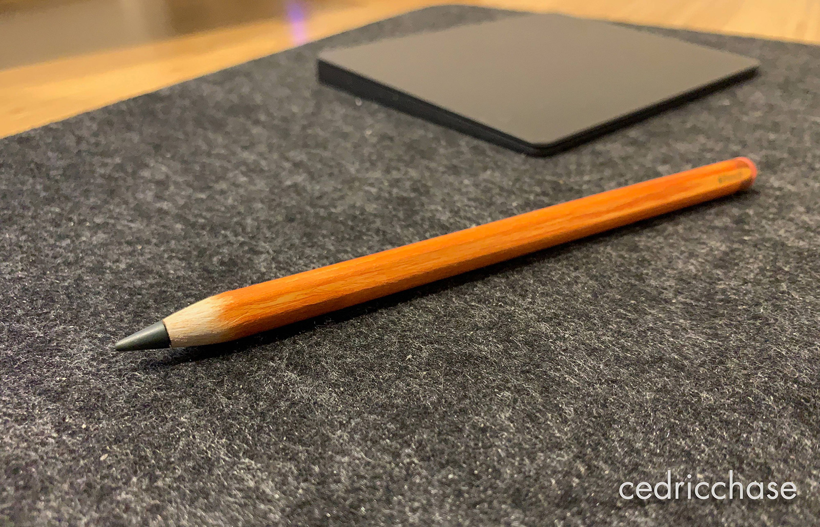 Apple Pencil con aspecto de lápiz