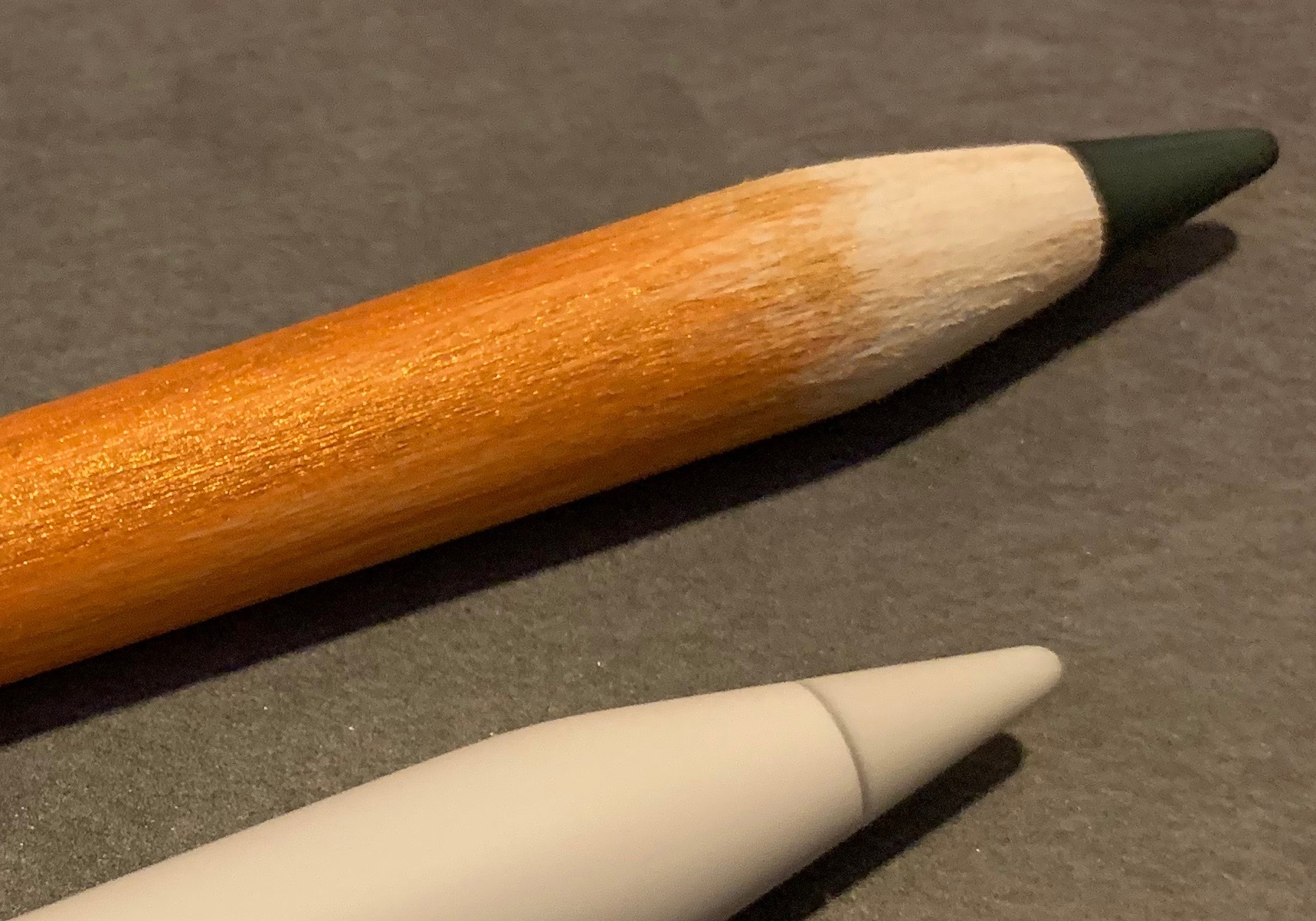Apple Pencil con aspecto de lápiz