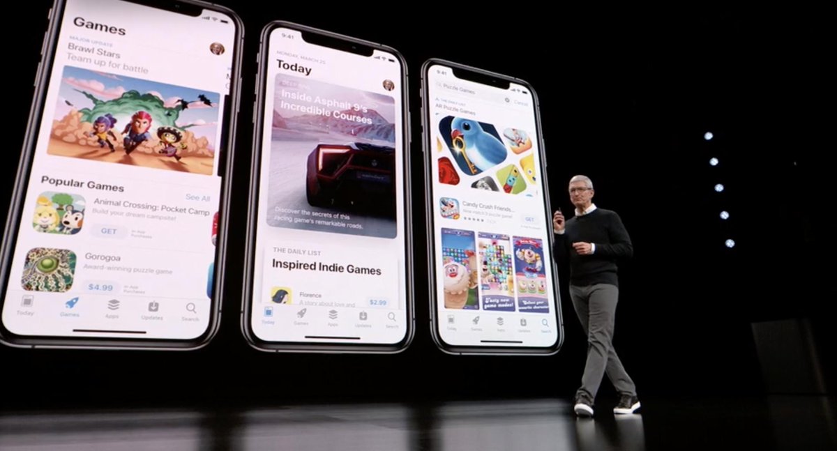 Tim Cook - Videojuegos en la App Store - Keynote It's Show Time de Marzo de 2019