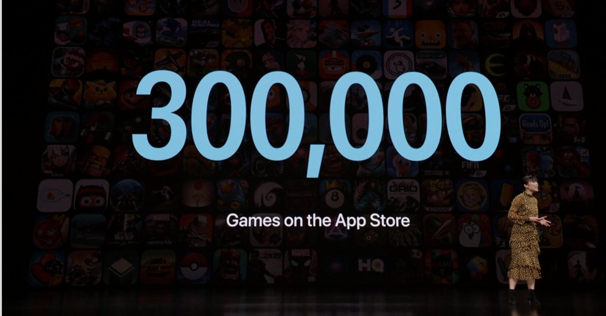 300.000 juegos en la App Store - Presentación Apple Arcade - Keynote It's Show Time de Marzo de 2019