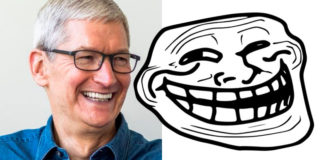Tim Cook trolleando un poco