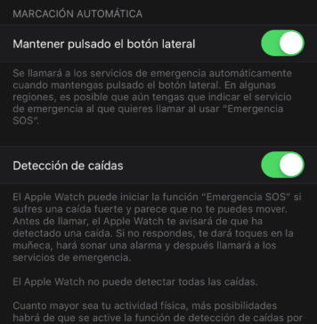 Llamadas automáticas con la detección de caídas en el Apple Watch