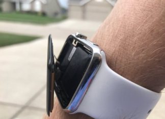 Apple Watch con la pantalla fuera
