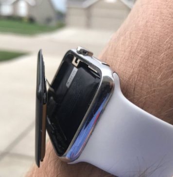 Apple Watch con la pantalla fuera