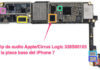 Chip de audio Apple/Cirrus Logic 338S00105 en la placa base del iPhone 7