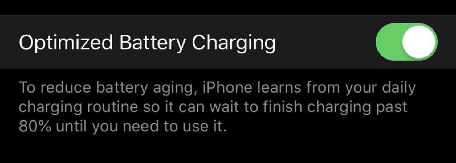 Nuevo modo de carga en iOS 13