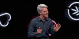 Craig Federighi presentando iOS 13