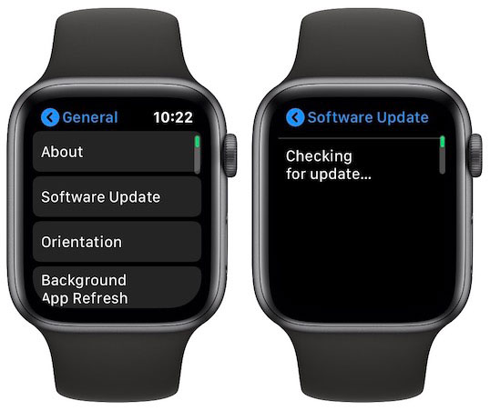 Actualización autónoma del Apple Watch