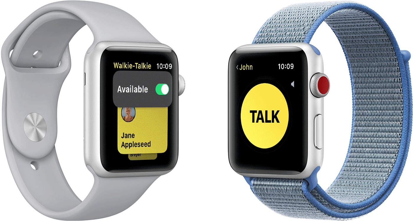 App de Walkie Talkie en el Apple Watch