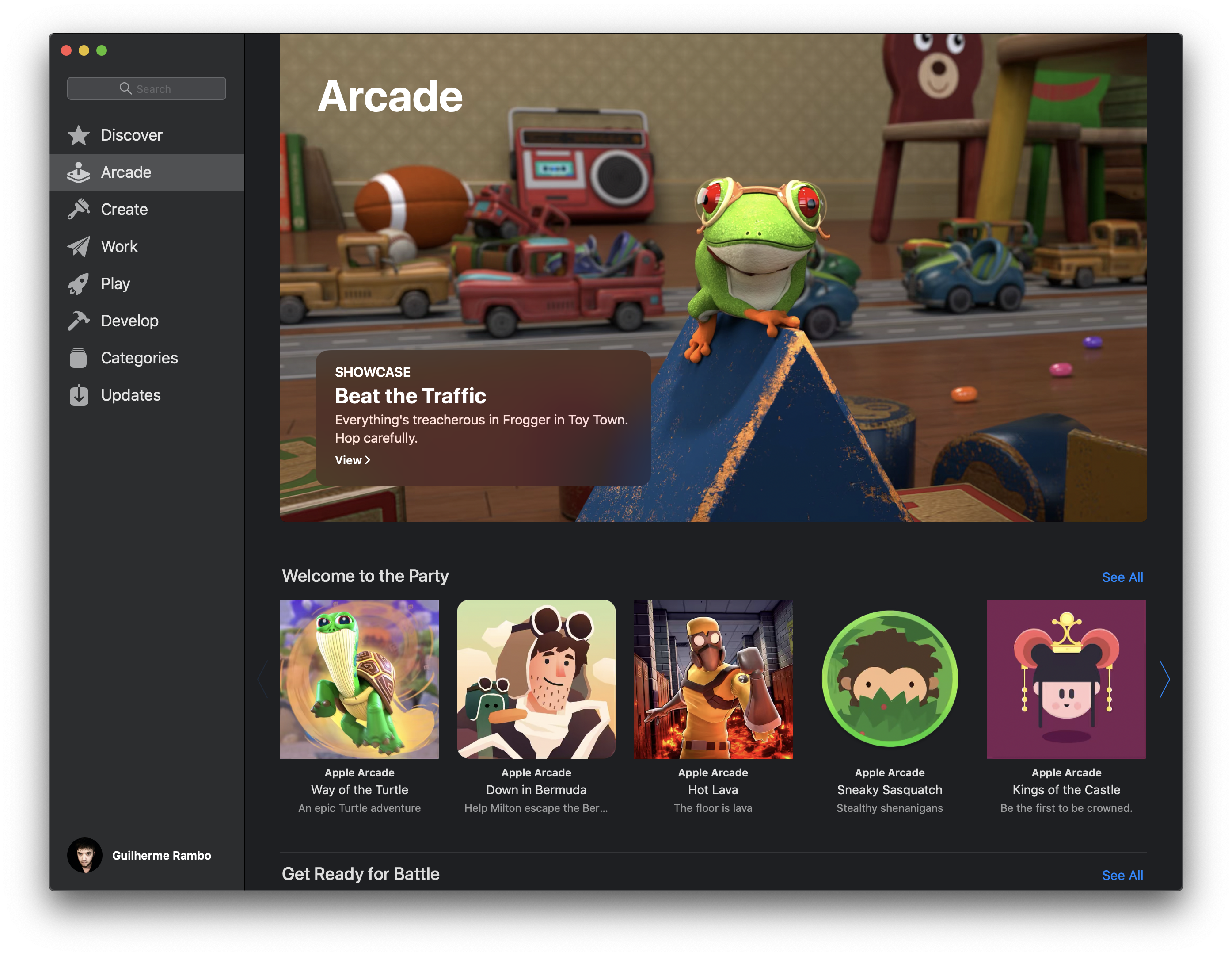Captura de pantalla de Apple Arcade
