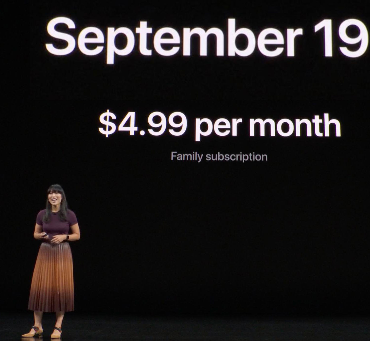 Fecha de lanzamiento y precio de Apple Arcade (Keynote)