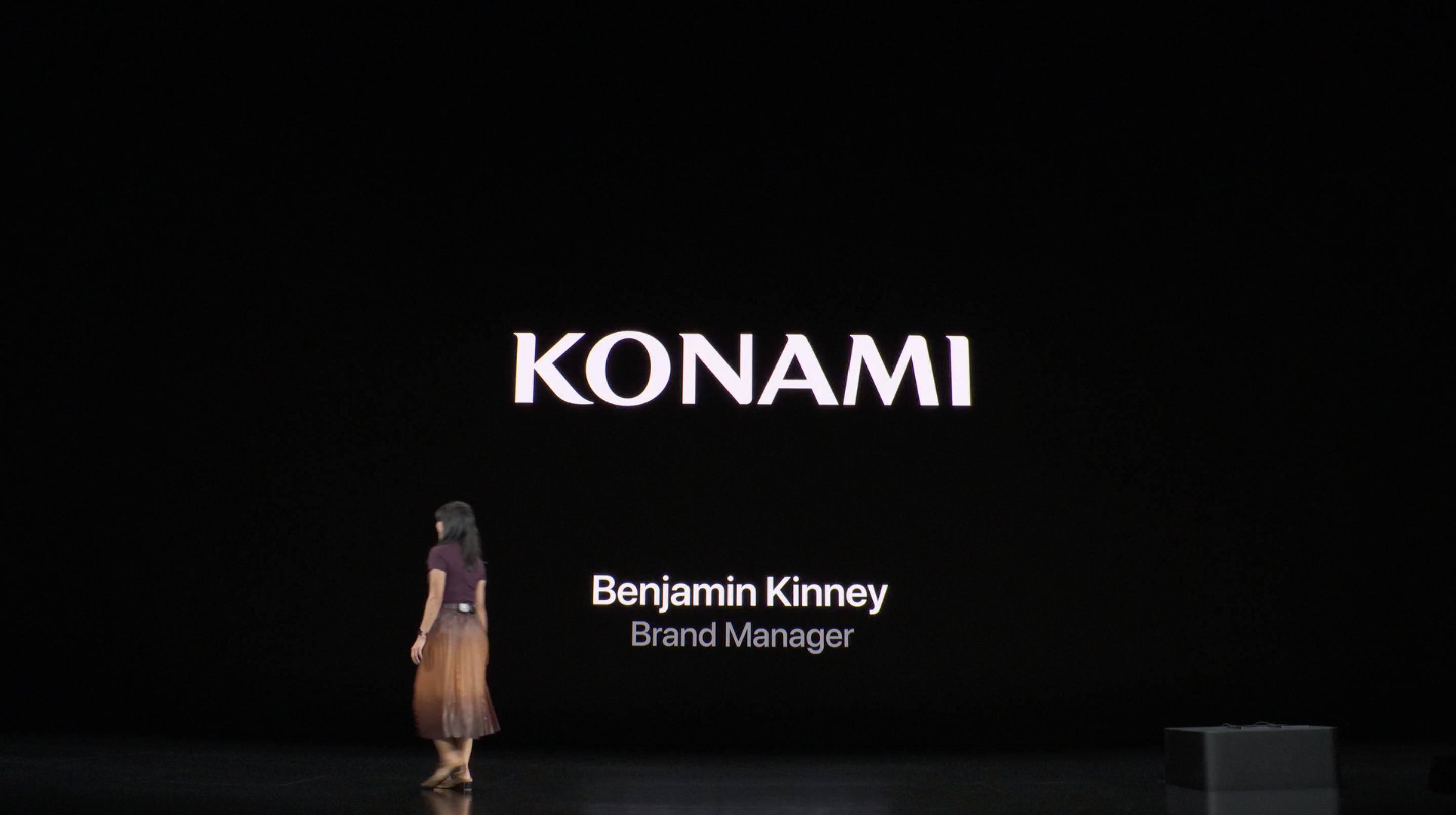 Konami en el escenario de Apple