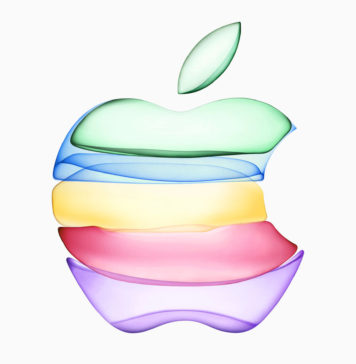 Logo de colores de Apple (presentación iPhone 11)