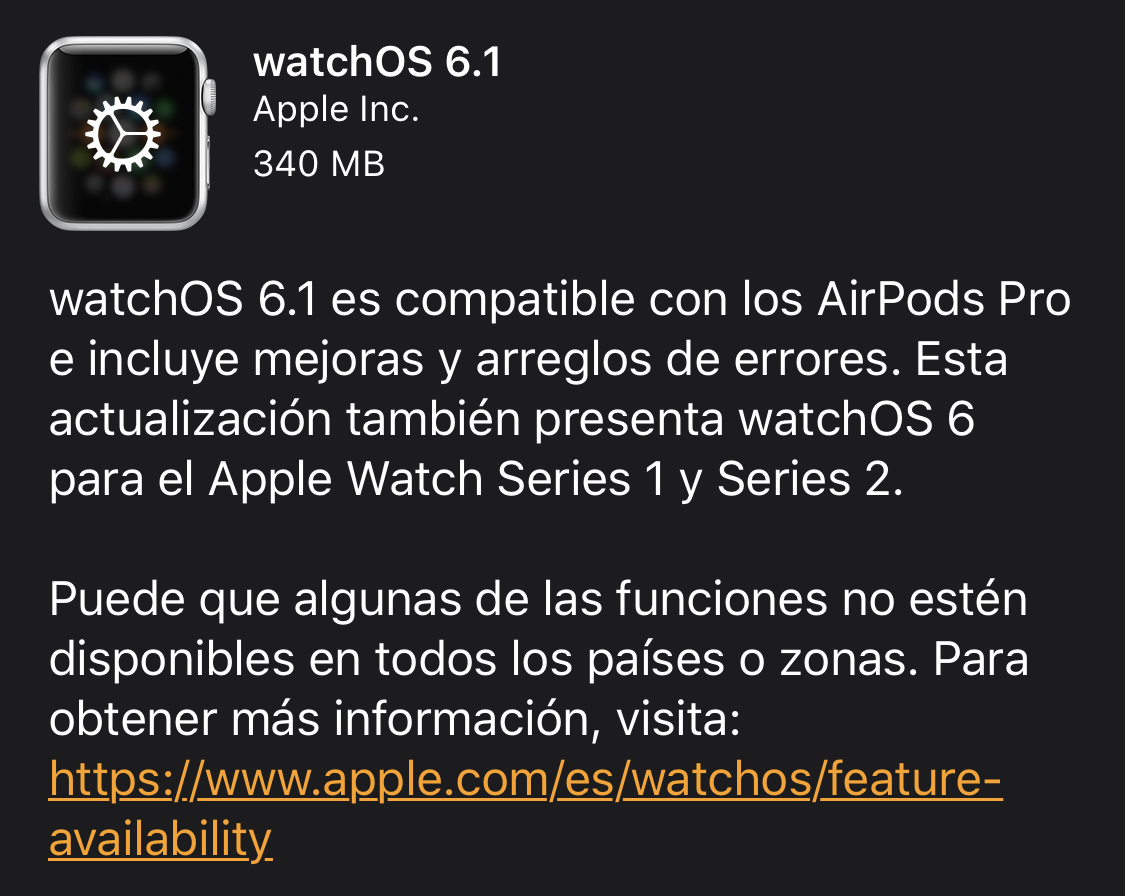 watchOS 6.1