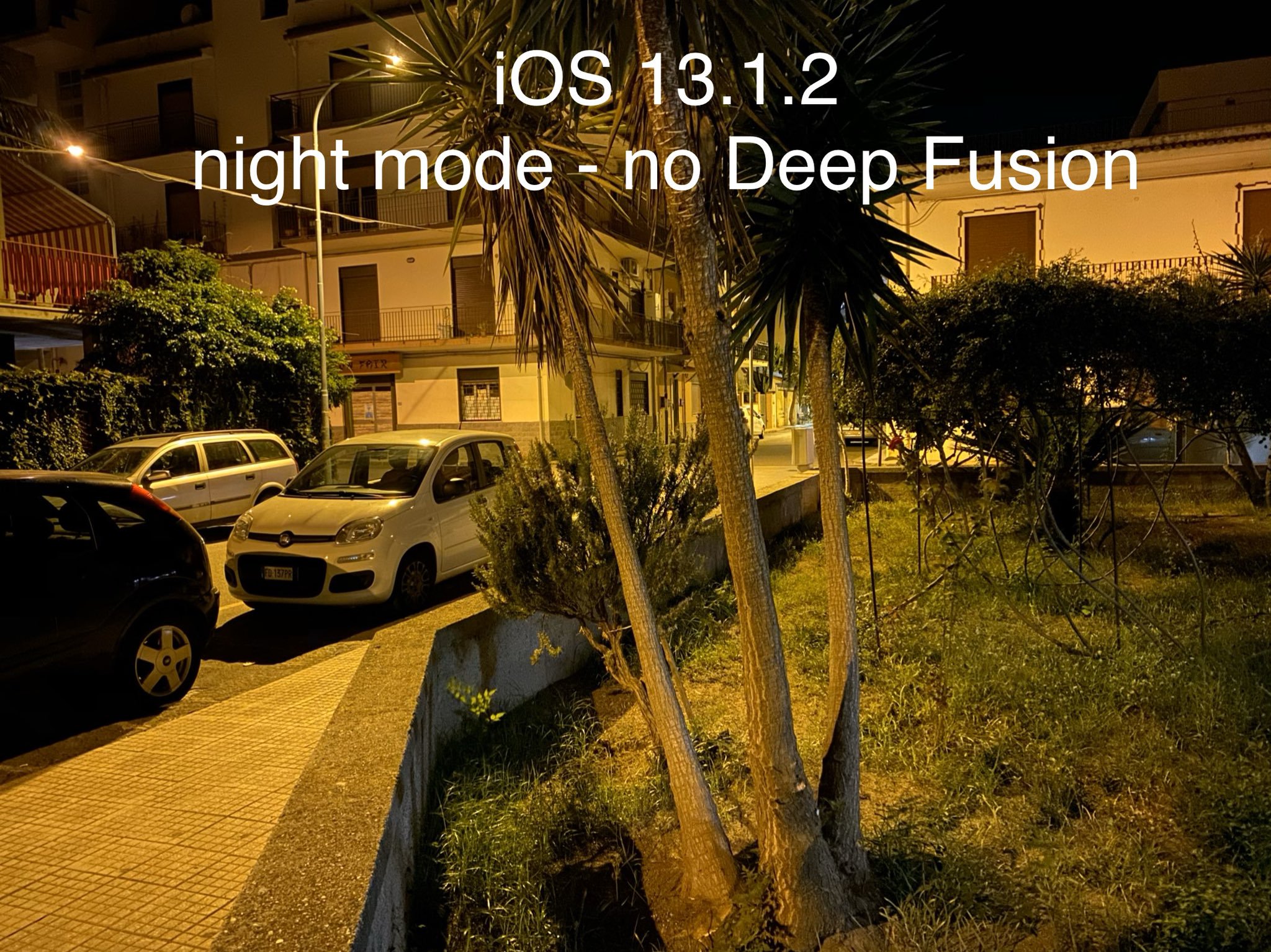 Imagen nocturna fotografiada con el iPhone 11